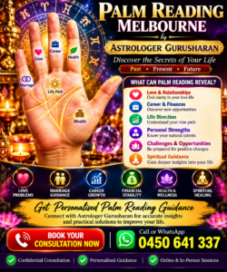 Palm Reading Melbourne Astrologer Gurusharan 